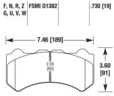 Carbotech CT1382 Nissan GTR- Brake Pads for Brembo Calipers